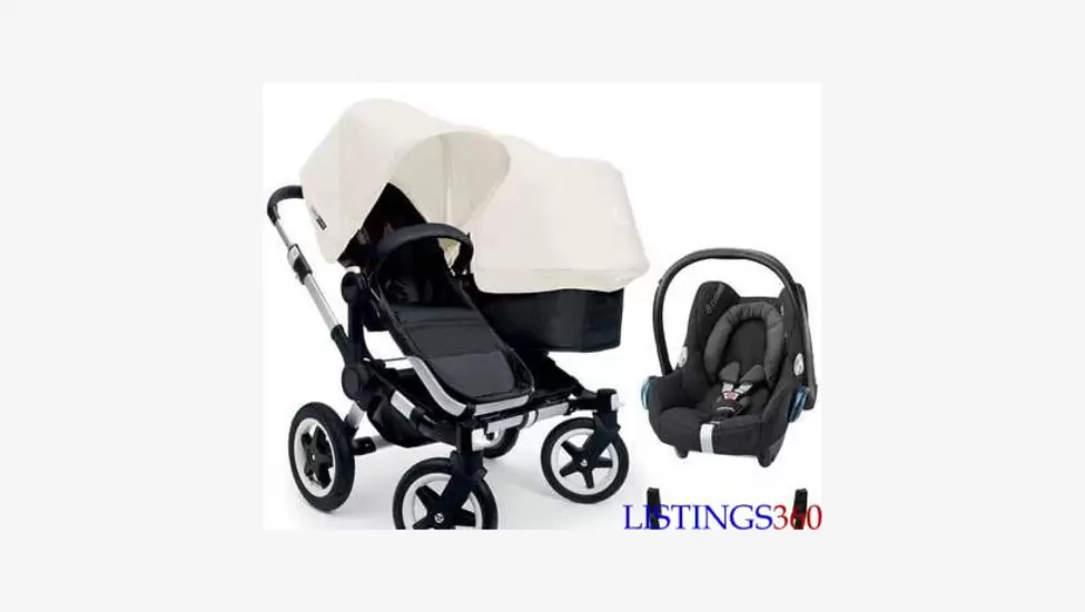 1,000 D Bugaboo donkey twin travel system package 2 - collection 2015 - banjul